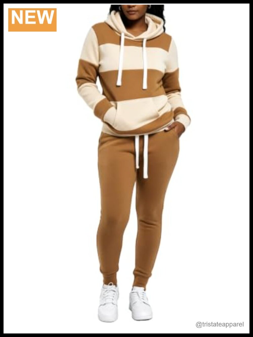 Women's 2-Piece Tracksuit Set Long Sleeve Hoodie & Pants Jogger Warm Up